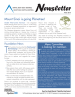 Mount Sinai Newsletter - Winter 2018