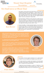 Mount Sinai Newsletter - Spring 2018