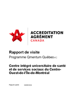 Rapport d'agrément du CIUSSS Centre-Ouest-de-l'Île-de-Montréal - Cycle 2 - Séquence 1