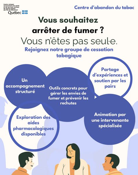 Centre d’abandon du tabac Cours de groupe