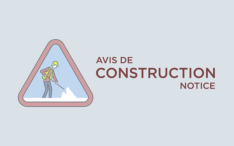 Construction notice